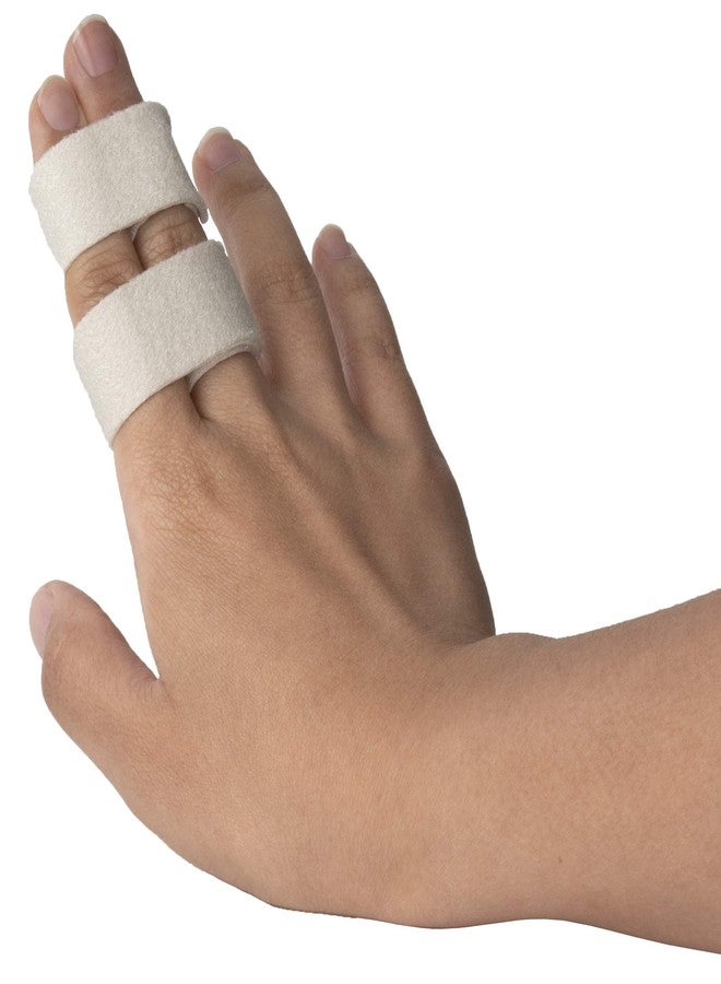 Flents Finger & Toe Wraps, Compression Bandage Supports & Aligns, 2 Straps with Hook & Loop Closure Black, Made in the USA - Image 3